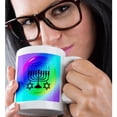 thumbnail image 2 of 3dRose, MENORAH - CANDY, 15oz Mug, 2 of 7