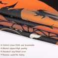 thumbnail image 3 of 4 Piezas Funda de Cojín Decorativa de Lino WEIHJMXG para Sofá Cama de Halloween Naranja y Negro 45 x 45 cm, 3 of 5