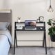 thumbnail image 1 of Escritorio para Computadora FurnitureR Plegable con Estante Negro Tamaño L81.5 * W61 * H83cm, 1 of 8