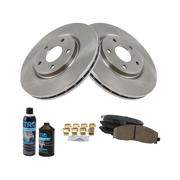 Front Brake Pad and Rotor Kit - Compatible with 2017 - 2018 Chrysler Pacifica