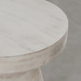 thumbnail image 4 of Simpli Home Robbie 16 inch Wide Solid Mango Wood Accent Table, Distressed Aged White, 4 of 7