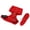 Red, variant on Riousery Adjustable Chicken Harness with Leash, Comfortable and Breathable Hen Pet Vest for Roosters and Hens, Premium Walking Gear, Size Small, Vibrant Red Color (10 inches / 25.4 cm)