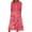 Hot Pink, variant on Women Short Sleeve Loose Floral Print Maxi Dresses Casual Long Dresses
