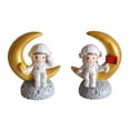 thumbnail image 2 of Artesanías Del Ornamento Estatuil Del astronauti de a Decoración Del Escritorio Gloria Figura de resina linda pareja, 2 of 9