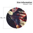 thumbnail image 2 of Fuzoiu Watercolor Bald Eagle Print Leather Coasters Set,Drink Coasters Set of 4,for Tabletop Protection, Durable PVC Coasters,Home Décor and Housewarming Gift-Round Shape, 2 of 6