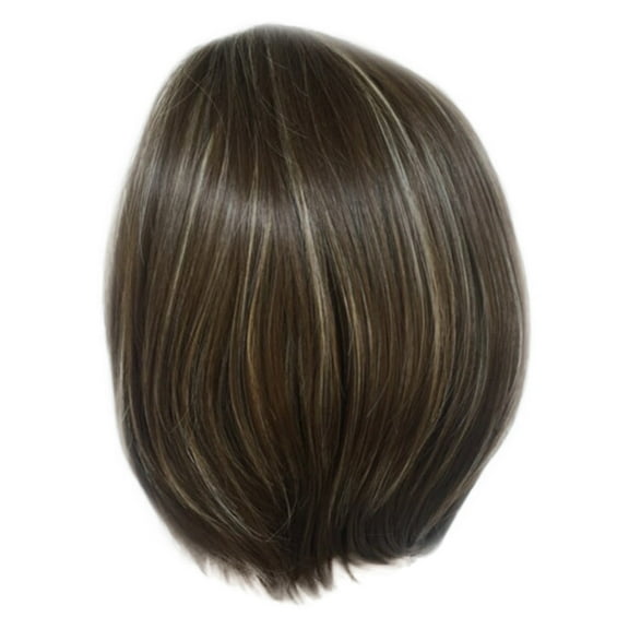 HGWXX7 wigs for women human hair Brazilian Fashion Synthetic Brown Short Straight Hair Wig Natural Hair Full Wigs For Women