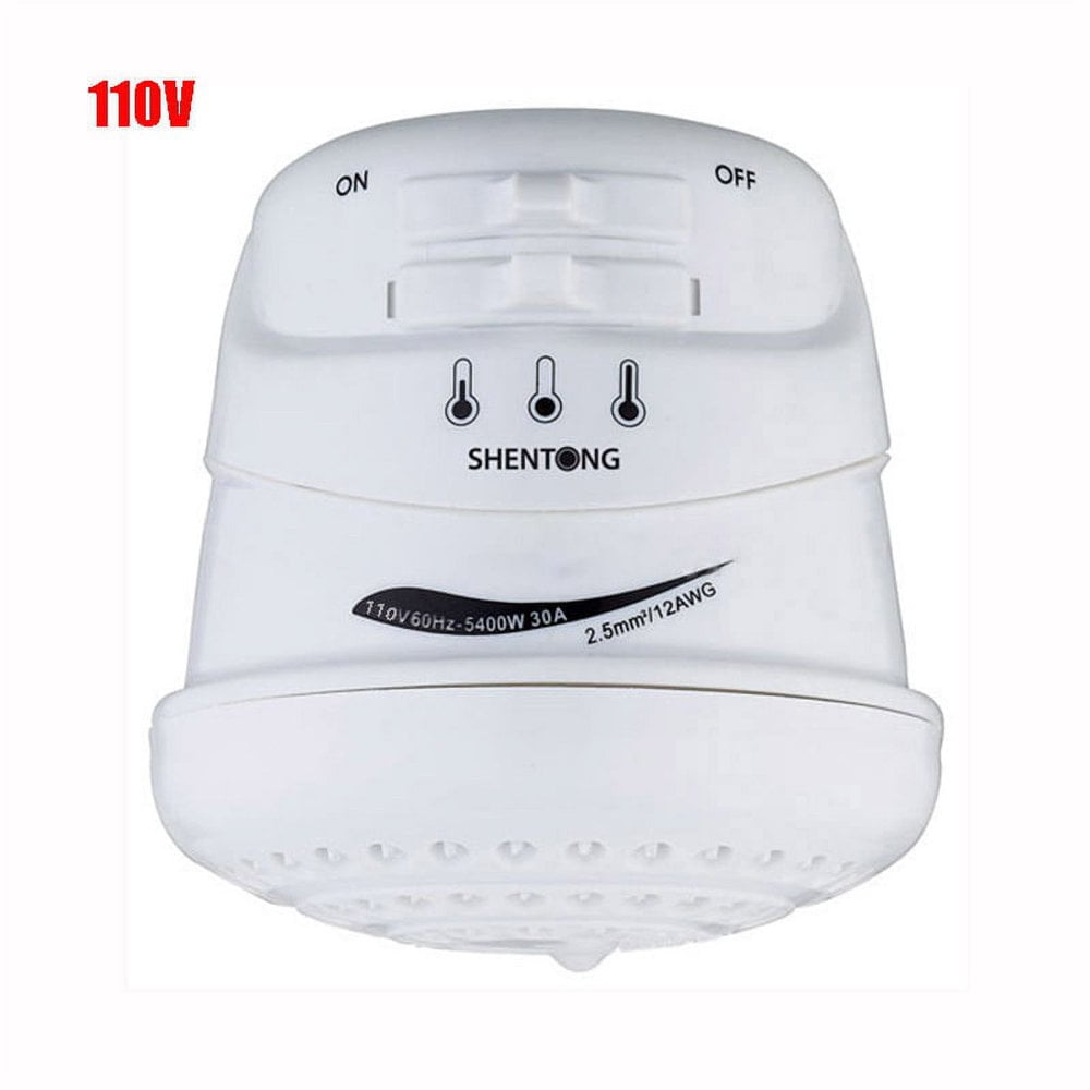 KEINXS Electric Shower Head Instant Hot Water Heater 5400W 110V 3 Temperature Control