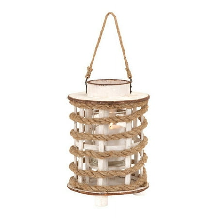 Cole & Grey Wooden Glass Lantern