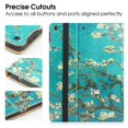 thumbnail image 4 of Pad 9th/8th/7th Generation Case 2021/2020/2019 iPad 10.2 Inch Case with Built-in Pencil Holder, Folio Stand Cover with Multiple Angles & Auto Sleep/Wake for iPad 10.2 Inch 9/8/7 Gen, Almond Blossoms, 4 of 7