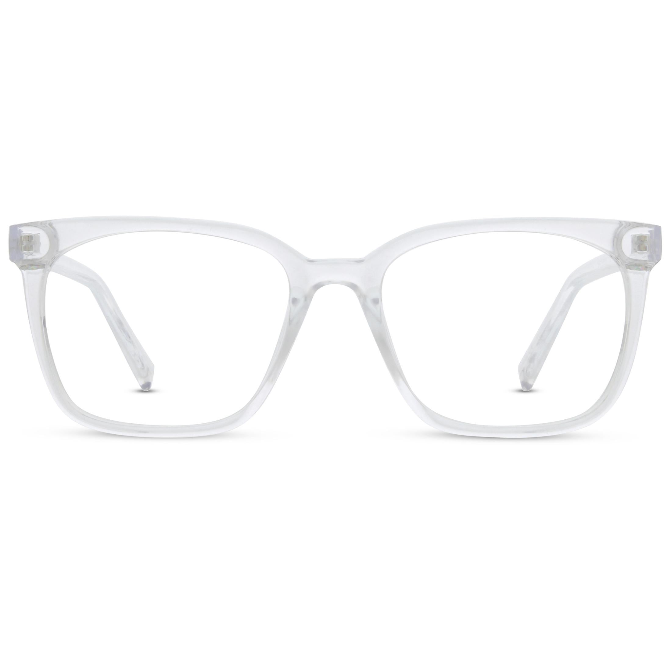 Jonas Paul Eyewear Blue Light Glasses Crystal, Magnifying Acrylic Lens, Unisex, 2.50