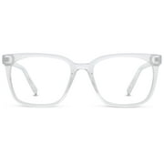 Jonas Paul Eyewear Blue Light Glasses Crystal, Magnifying Acrylic Lens, Unisex, 1.75