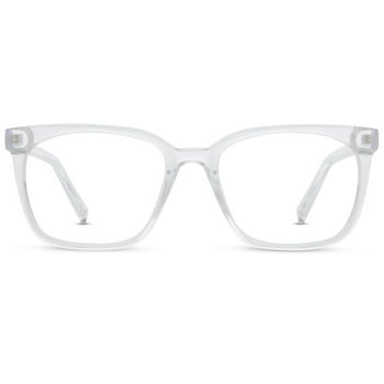 Jonas Paul Eyewear Blue Light Glasses Crystal, Magnifying Acrylic Lens, Unisex, 2.50