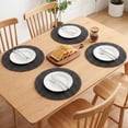 thumbnail image 3 of Unique Bargains 6Pcs Rustic Woven Dining Placemats Black 15x15inch, 3 of 6