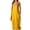 Yellow, variant on Qiopertar Bohemian Sleeveless V-Neck Backless Dress for Women Boho Print Maxi Dress Casual Vacation Beach Party Off Shoulder Slit, Green 3XL
