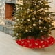 thumbnail image 5 of CaiYueKe Christmas Tree Skirt, Red Tree Skirts 35.4 Inch with Snowflake Reindeer Rustic Farmhouse Xmas Tree Skirt Christmas Decorations for Holiday Party Decoration, 5 of 7