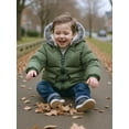 thumbnail image 3 of Rokka&Rolla Baby Boys' Infants Puffer Coat Toddler Hooded Winter Jacket, Sizes 6-24M, 3 of 8