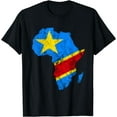 thumbnail image 2 of Africa Map Congolese Flag Democratic Republic Of Congo T-Shirt, 2 of 3