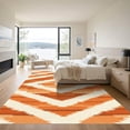 thumbnail image 3 of ODIKA 2'x3' Machine Washable Non-Slip Area Rug, Aztec Burnt Orange High Traffic Rug, Orange, 1085824, 3 of 7