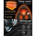 thumbnail image 4 of Chrisuno Jackets for Men Big and Tall Coats Winter Long Parka Men's Jacket Thicken Warm Waterproof Hooded Snow Coat Black 6X, 4 of 5