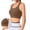 Brown_001, variant on Women ' S Sports Bra Wirefree Racer Back Supportive Training Wirefree Yoga Workout Bra for Workout Gym Black S