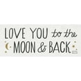 thumbnail image 2 of Mullan, Michael 18x10 Gold Ornate Wood Framed with Double Matting Museum Art Print Titled - Love You to the Moon and Back, 2 of 4