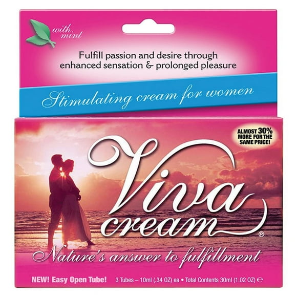 Viva Female Arousal Cream, Pack of 3 (10 ml each)