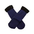 thumbnail image 2 of LAVA 3 Pairs Women Fleece Lined Crew Socks Winter Warm Thick Thermal Socks for Cold Weather Navy Blue, 2 of 8