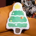 thumbnail image 6 of Christmas Tree Plush Pillow Soft Polyester Decorative Throw, Festive Holiday Cushion for Sofa Bed Decor and Seasonal Gift Giving(A), 6 of 6