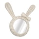 thumbnail image 2 of Espejo decorativo de ratán HD retro con forma de conejo blanco para baño y dormitorio, 2 of 14