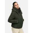 thumbnail image 4 of Marikoo Women’s Cropped Puffered Winter Jacket with Hood - Teddy Lining - Water-Repellent - Ninikaa, 4 of 9