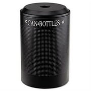 Rubbermaid Commercial Silhouette 26-Gallon Recycling Receptacle, Black