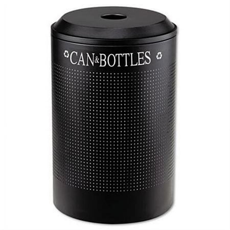 Rubbermaid Commercial Silhouette 26-Gallon Recycling Receptacle, Black