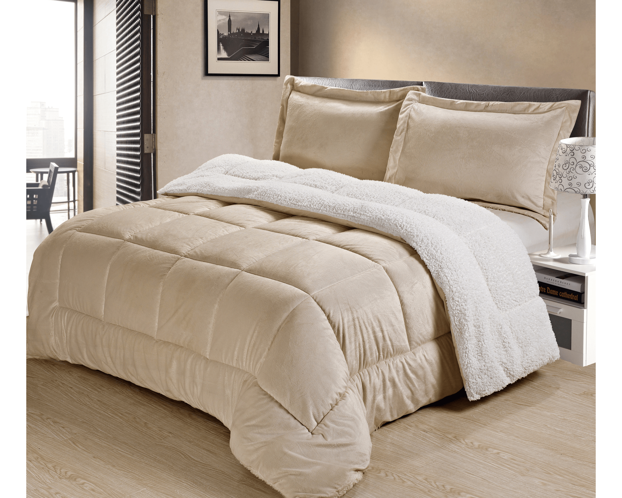 UltraPlush Sherpa Comforter & Shams