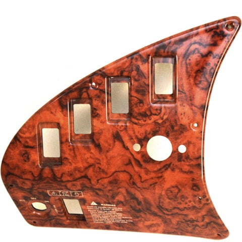 Rinker Boat Switch Panel Blank 206492B | 262 Woodgrain 12 1/8 x 11 1/2