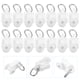 thumbnail image 4 of GOOHOCHY Rodillos para riel de cortina, 50 unidades, accesorios para separadores de habitaciones, cortinas, plástico blanco., 4 of 8