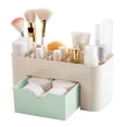 thumbnail image 1 of PENGXIANG Cosmetic Storage PP Plastic Makeup Tool Box Jewelry Brush Organizer Case Table Storage Supplies  Light Blue, 1 of 10