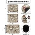 thumbnail image 3 of Coffee Theme Dish Drying Mat for Kitchen Counter, Super Absorbent Quick Dry Coffee Bar Mat Pad Thin Diatomaceous Sink Mat Non Slip Dish Drainer Mat 23.5x15.5 Vintage Khaki Coffee Time Coffee Beans, 3 of 6