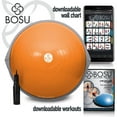 thumbnail image 2 of Bosu 72-10850 The Original Balance Trainer 65 cm Diameter Ball, Orange and Gray, 2 of 9