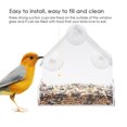 thumbnail image 3 of xiaxaixu Nature Gear Window Bird Feeder Transparent House Shape Birdhouse, 3 of 10