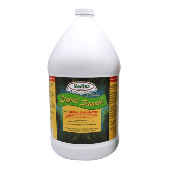 Liquid Seaweed Fertilizer - Aids Germination, Rooting, and Transplanting -128 fl oz Jug by Medina