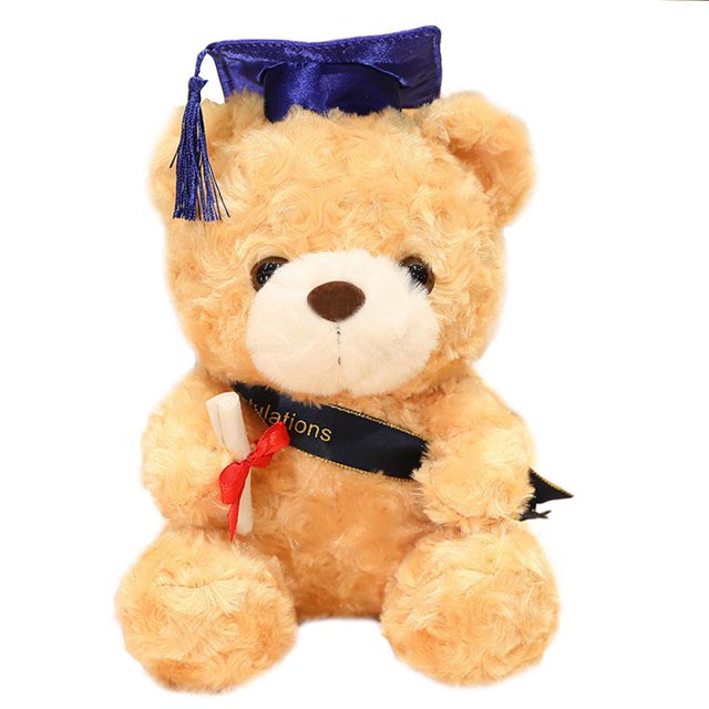 PENGXIANG Teddy Bear In Cap 2022 Gift Graduation Ceremony Bear Graduate Doctor Bear With Cap Diploma Grad Sash Graduation Congratulations Teddy Bear Preschool Stuffed Animals & Toys Kinde