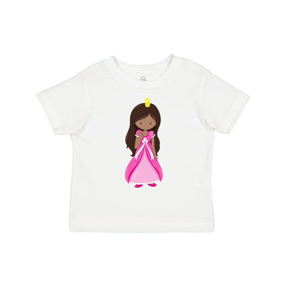 Inktastic African American Princess In Pink Dress Girls Toddler T-Shirt