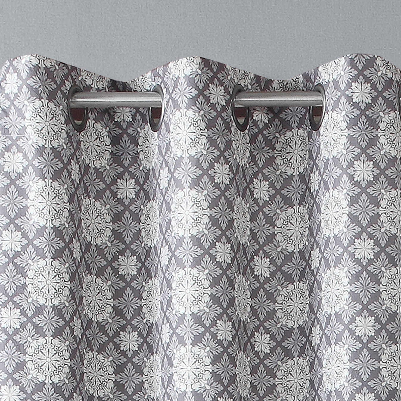 Mandala Window Panel Grey 40 x 84