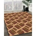 thumbnail image 2 of Ahgly Company Indoor Rectangle Patterned Carrot Orange Area Rugs, 7' x 9', 2 of 6