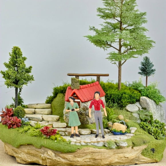 OULII 30pcs Model Scene Assorted Color Simulation Figure For Sand Table Accessories And Detailed Craftsmanship