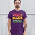 thumbnail image 3 of Tee Hunt Make History T-Shirt Human Rights Activism Equality Freedom Men's Tee, Purple, XX-Large, 3 of 5