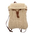 thumbnail image 1 of MasteelfCA 1Pc Practical Storage Bag Fashion Lady Shoulder Bag Beach Weave Backpack, 1 of 8