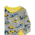 thumbnail image 3 of Wonder Nation Toddler Long Sleeve Tight Fit Cotton Pajama Set, 4-Piece, Sizes 12M-5T, 3 of 3