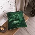 thumbnail image 5 of KLL Ferns Leave Green Foliage Decorative Throw Pillow Covers Velvet Soft for Couch Sofa Bedroom Living Room Outdoor (No pillow core)- 18"x18", 5 of 5