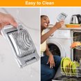 thumbnail image 7 of HEQUSIGNS Egg Slicer for Hard Boiled Eggs, Household Stainless Steel Egg Cooker Cutter for Strawberry Fruit Garnish Slicer (gray), 7 of 7